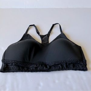 Bali Black Lightly Padded Halter Bralette Size M